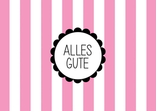 Postkarte "Alles Gute"