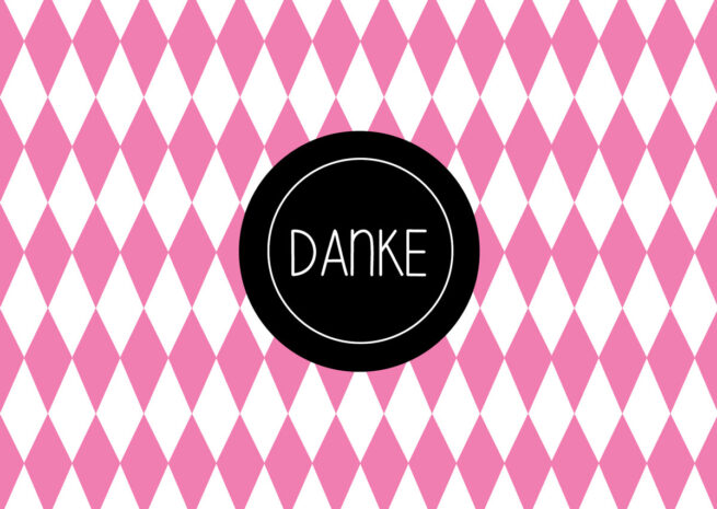 Postkarte "Danke"