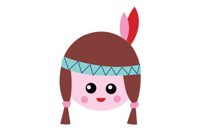 Geburtstagskarte "Indianerin"