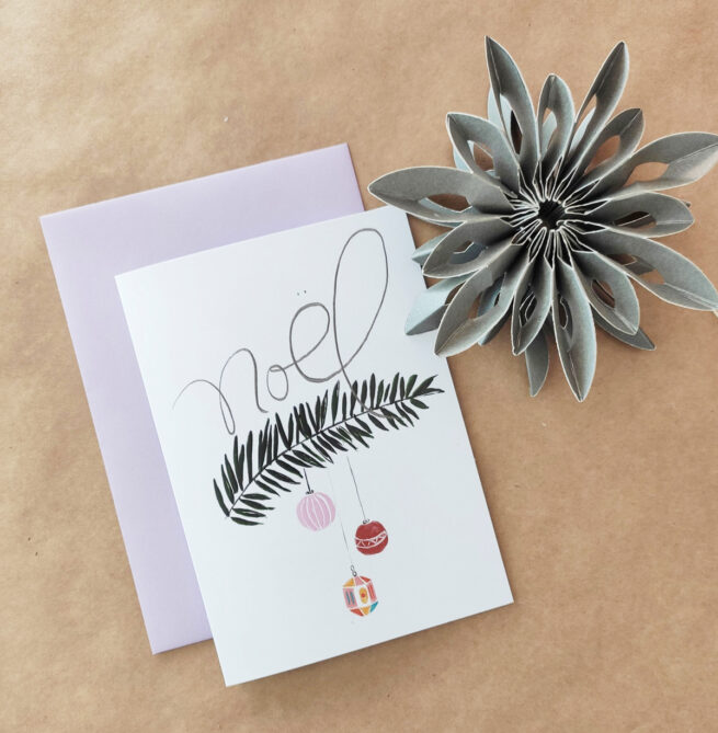 Weihnachtskarte "Noel"